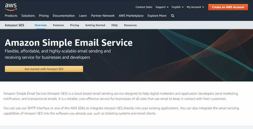 Amazon SES Simple Email Service