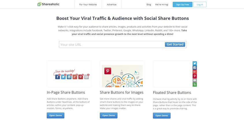 Shareaholic Social Share Buttons Plugin