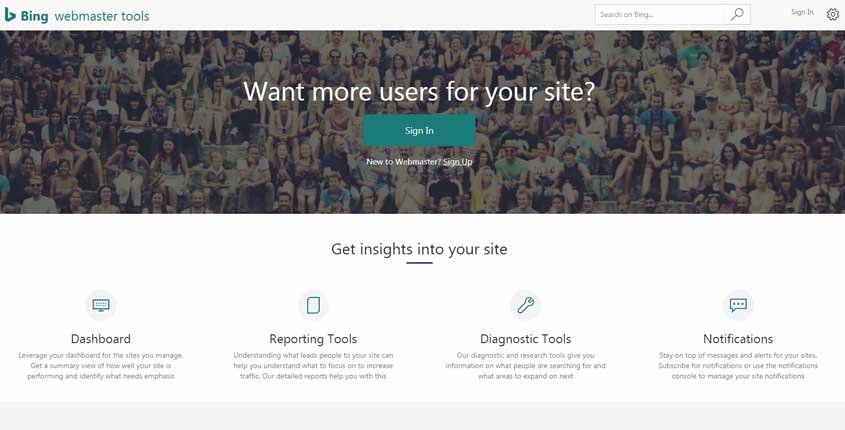 Bing Webmaster Tools