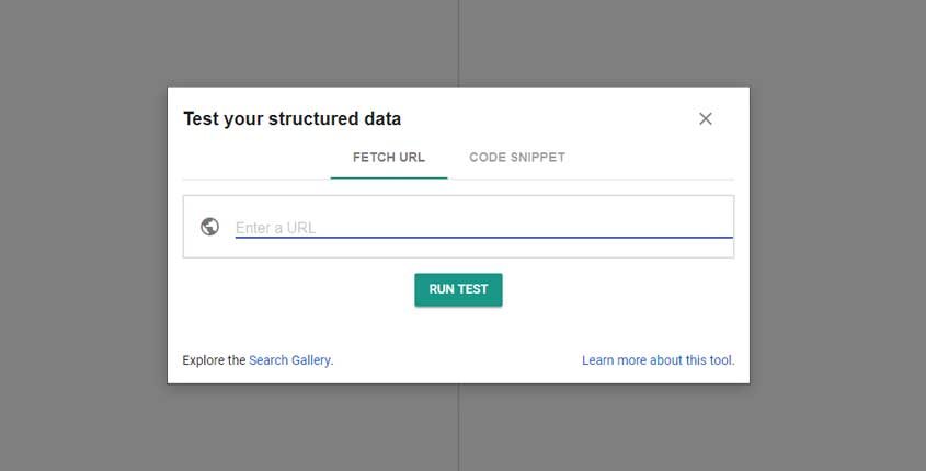 Google Structured Data Testing Tool