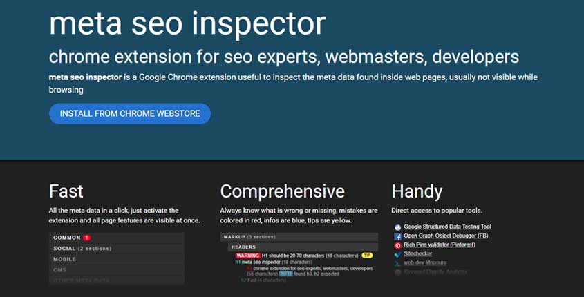 Meta SEO Inspector Browser Extension