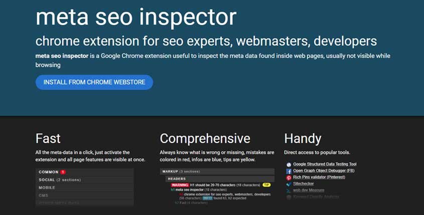 Meta SEO Inspector Browser Extension