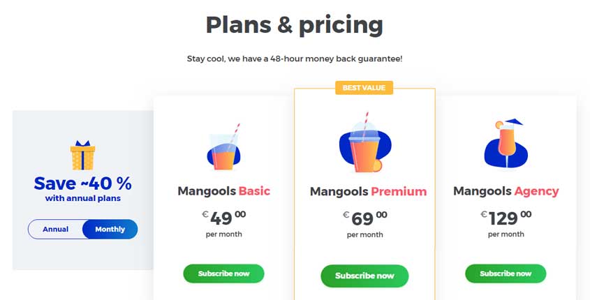Mangools Prices