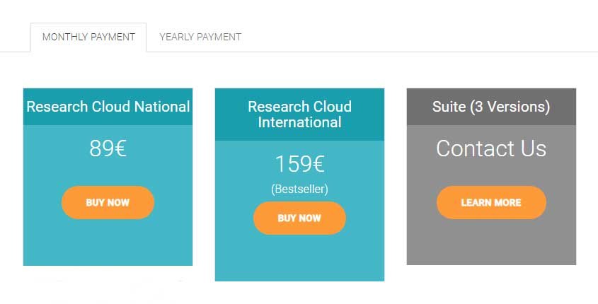 Searchmetrics Prices