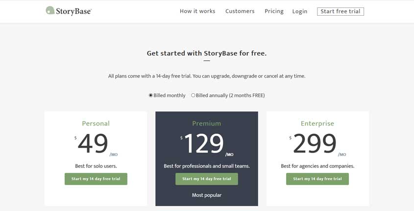 StoryBase Prices