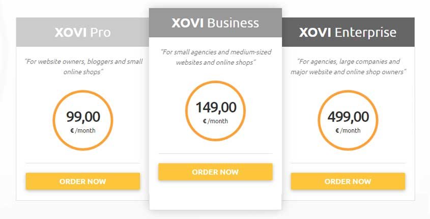 Xovi Prices