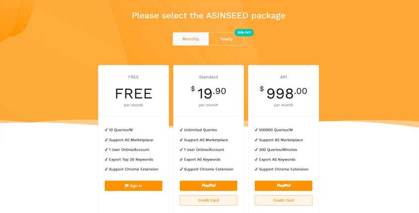AsinSeed Prices