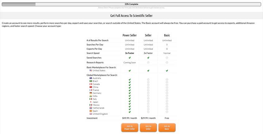 Scientific Seller Prices