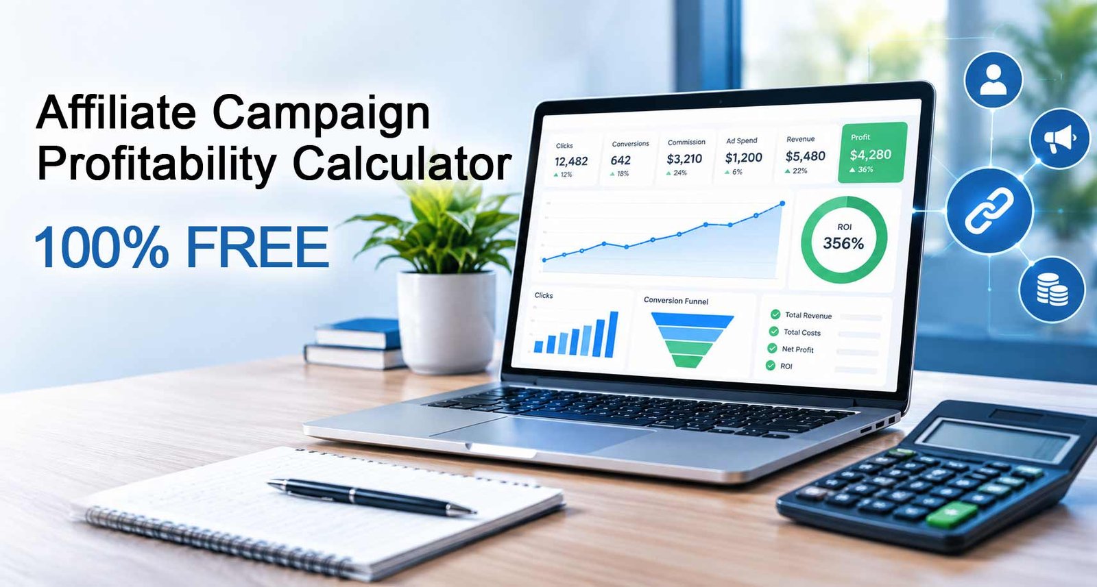 Affiliate Campaign Profitability Calculator | 100% Free Tool